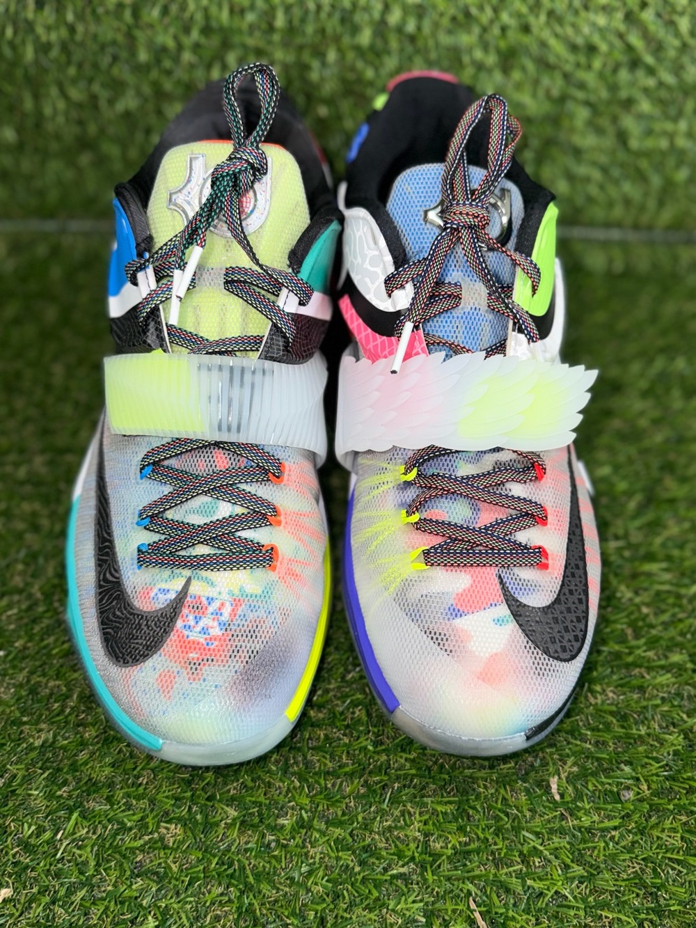 Nike KD 7 What The Multicolored Basketball Shoes Mens 10.5 Kevin Durant